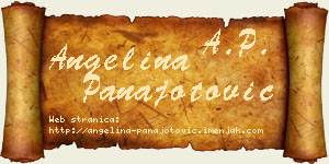 Angelina Panajotović vizit kartica